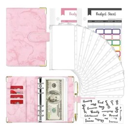 28 Piezas Carpeta Cuaderno A6, Organizador De Dinero
