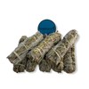 NessaStores 18 pcs White Sage & Sweetgrass Smudge Sticks, 4-Inch