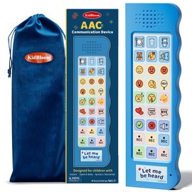 KidBloom AAC Communication Device, Autism Sensory Equipment with 6 Programmable Buttons & Adjustable Volume, Speech Therapy Sensory Toys for Autism