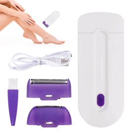 KAILIYA Focusing Silky Smooth Hair Removal Portable Painless Epilator Smooth Touch Hair Remove Applicable to Any Part of Women & Men's Body 1 PCS, Violet, White