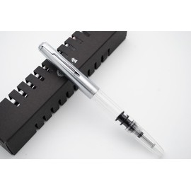 czxwyst 601 Steel Cap Vacumatic Fountain Pen (transparent-2)