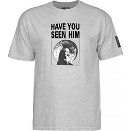 Powell Peralta Animal Chin Have You Seen Him? T-Shirt, Sport Gray, Extra Large