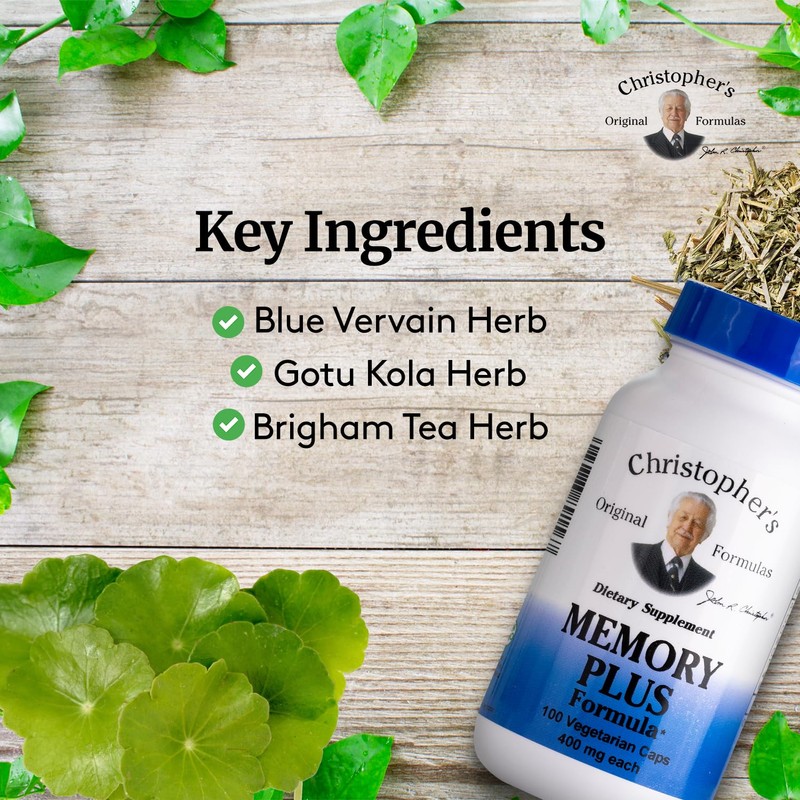 Christopher's Original Formulas Memory Plus Herbal Blend - Brain Supplements