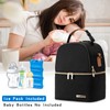 BABEYER Breastmilk Cooler Bag with Ice Pack Fits 6 Baby