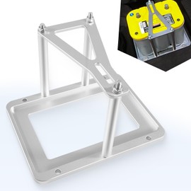 Universal Battery Tray Hold Down Trunk Relocation Box - Billet Aluminum Battery Mount Compatible with Optima Race Racing Mount Red/Yellow/Blue Top 34, 34/78, D34, D34/78, 34M, D34M