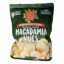 Hawaiian Macadamia Nut Company 100% Hawaiian Dry Roasted w/Sea Salt Macnuts 20 O