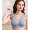 BESTENA Sports Bras for Women, 3 Pack Seamless Removable Pads