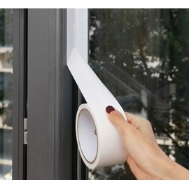 Window and Door Gap Wind Blocker Tape Window Windproof Tape (White) 5ea