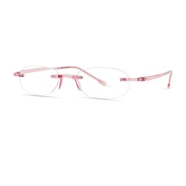 Scojo New York Gels Reading Glasses Rimless Lightweight 75025 Blush +2.50
