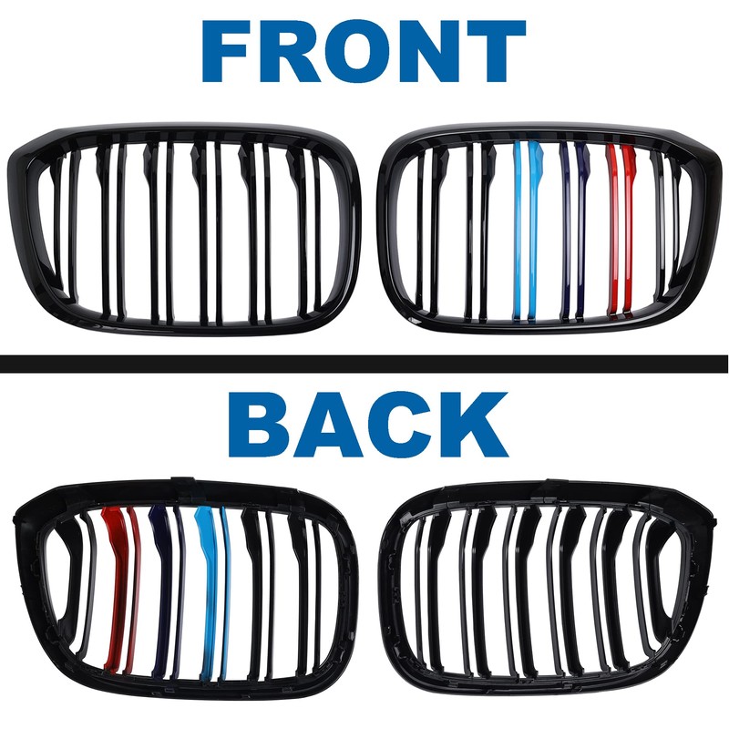 BILLDIO G01 G02 Color Grille， Front Bumper Kidney Grill Compatible