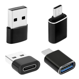 Hawpasy USB-C Adapter 4er Pack, Type C und USB-A Adapter für Schnellladung und Datenübertragung bis 5 Gbit/s, OTG-fähig, kompatibel mit C Geräten und Netzteilen, inklusive Tablet, Smartphone