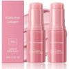 2PCS PDRN Pink Collagen Volume Multi Balm Stick, para Rostro