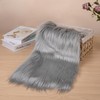 Qidkeo Gray Faux Fur Fabric for Crafts Squares Furry Fabric