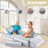 Olasme Kids Play Couch - 10 Pcs Toddler Sofa, Foam