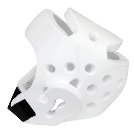 AAMA Taekwondo and Karate Sparring Foam Head Guard - White - Large