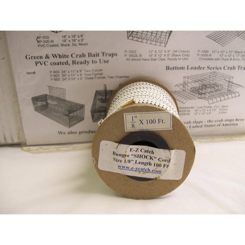 E-Z Catch Bungee Shock Cord 1/8" on 100 Foot Spool