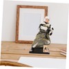 Kisangel Japanese Samurai Doll Decoration Traditional Figure Lightweight and Home