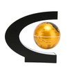 Magnetic Levitation Globe Golden Built in LED Frosted Texture C