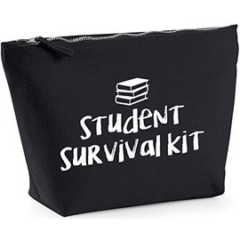 Hippowarehouse Student survival kit printed make up cosmetic wash bag 18x19x9cm