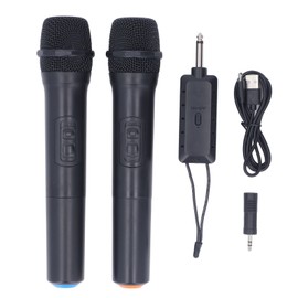 1 to 2 Microphone Wireless Noise Reduction Cardioid Dynamic Mic for Karaoke Party Gathering