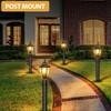 Lamomo Motion Sensor Outdoor Post Lights, Dusk to Dawn Lamp