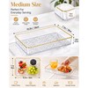Clear Acrylic Tray, 6 Pack Acrylic Serving Trays Deep Serving