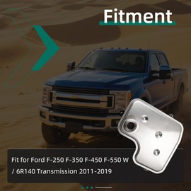 Transmission Filter & Gasket Kit Fit for Ford F-250 F-350 F-450 F-550 6.7L Powerstroke W/ 6R140 Transmission 2011-2019 replace BC3Z-7A098-B, BC3Z-7A191-B