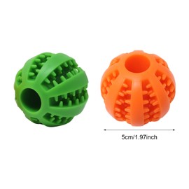 yueton 3PCS Dog Toy Ball Pet Training Ball Dog Enrichment Toys Dog Pet Bite Resistant Ball Interactive Puppy Dogs Treat Dispensing Ball Dog Pet Food Treat Feeder Chew Tooth Ball for Small Dogs