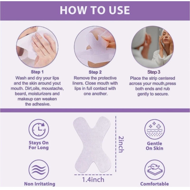 HB 120 Pcs Gentle Transparent Tape Strips - Pain-Free Removal