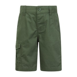 Mountain Warehouse Printed Kids Cargo Shorts Khaki Kids Size 9-10 Years