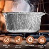 Ziliny 24 Disposable Aluminum Pot with Lid Round Foil Pans