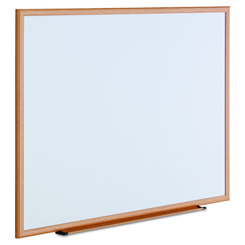 Universal 43618 Dry Erase Board, Melamine, 48 x 36, Oak