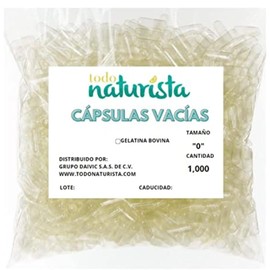 Capsulas Vacias Millar Tamaño 0 Calidad Kosher