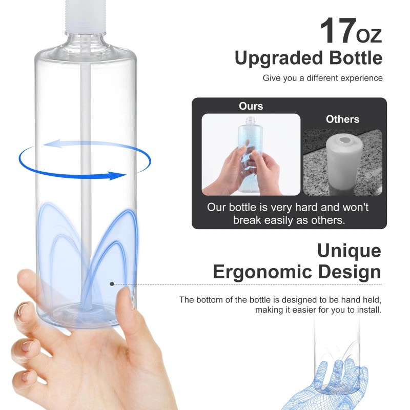 Gagalife Kitchen Sink Soap Dispenser - Brushed Nickel Built in