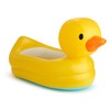 Munchkin Duck Inflatable Baby Bathtub for Babies 6-24 Months, White