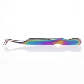 Alluring Rainbow Multi-Color Tweezers for Eyelash Extension (3D Volume L type)