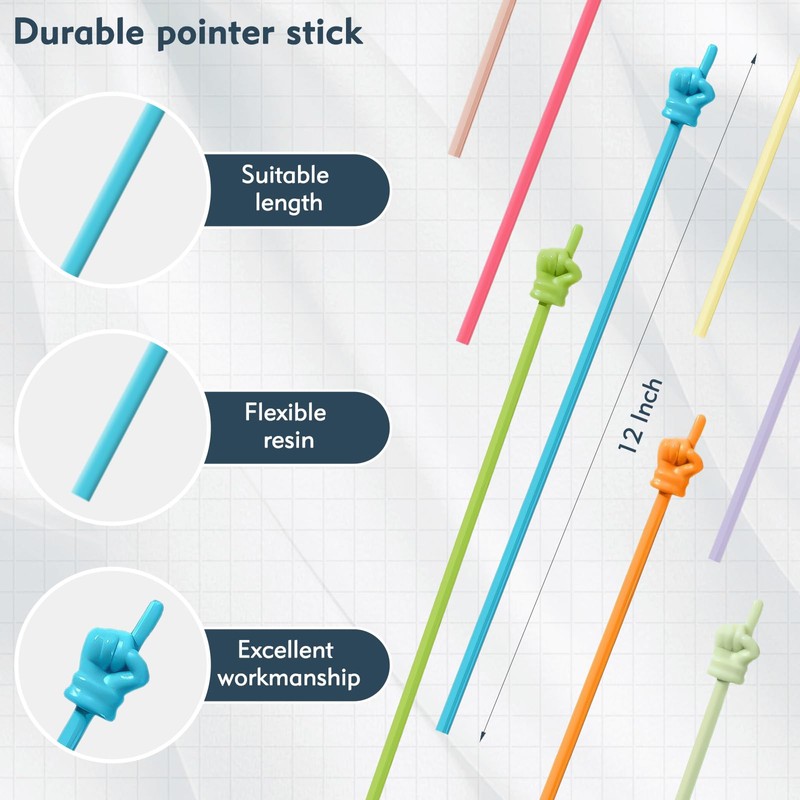 10 Pcs Pointer Stick for Classroom, Cute Teacher Pointer Stick,