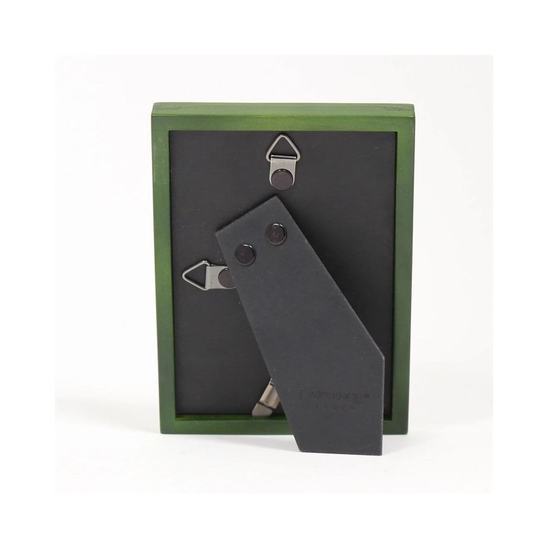 Lawrence Frames Contemporary Green Wood Picture Frame for 3.5x5 Photos