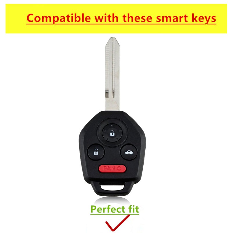 QIXIUBIA for Subaru Key Fob Cover Smart Key Shell with