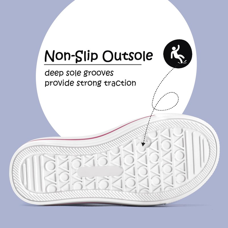 K KomForme - Tenis de lona para niños y niñas,
