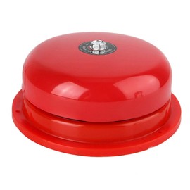 Garsent Fire Alarm Bell, 220V/24V/12V 6inch Stainless Steel School Factory Warehouse Electric Bell 100db DC 50HZ(12V)