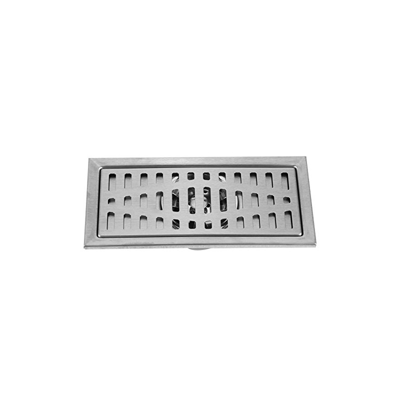 Rectangular Shower Drain 20 x 10 cm Rectangular Stainless Steel