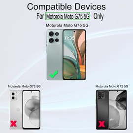 Ibywind For Motorola Moto G75 5G for tempered glass (2 pieces), with 1 piece metal camera protection, 1 piece back film, easy installation tool, 9H hardness protective film, bubble-free, anti-scratch