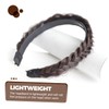 PACKOVE Women Synthetic Hair Headband Non Slip Wide Plaited Hair