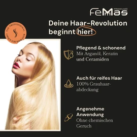 Femmas Hair Colour Cream 100 ml Hair Colour Pack of 3 Light Blonde Ash 8.1