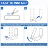 Gutter Downspout Hinge, 6Pcs Downspout Extension Flip-Up Zip Hinge Installation
