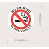 M MeshaKippa 6pcs 2 Inch Round No Smoking Sticker for