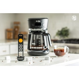 K&J 6-Pack of Compatible Mr. Coffee Water Filter Cartridges For Easy Measure and Dishwashable Coffee Makers