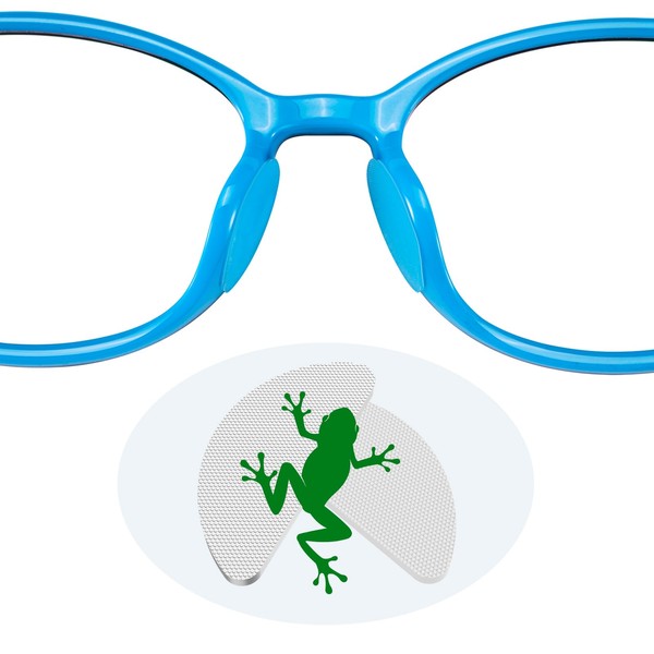 Fusanwin 0.6mm Ultra-Thin Anti-Slip Eyeglass Nose Pads, Thousands of Frog-Inspired