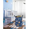 QUEENLALA Large Storage Basket,Laundry Hamper/Bathroom/Home Decor/Collapsible Round Storage Bin,Boys and